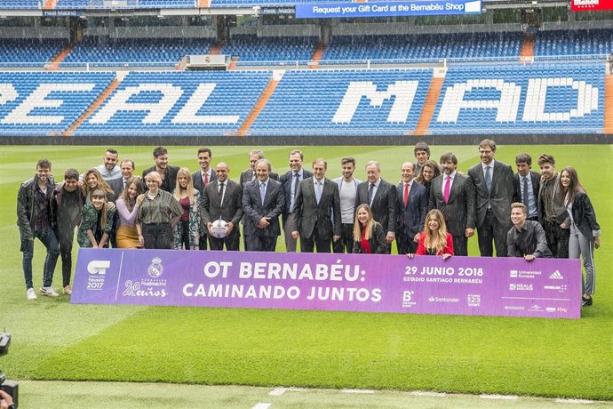 Presentación del concierto solidario 'OT Bernabéu. Caminando Juntos' 