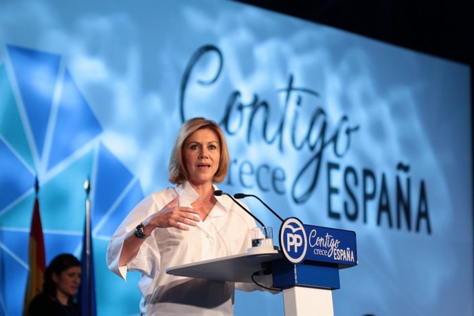 Cospedal intervé davant el plenari de la Convenció Nacional del PP