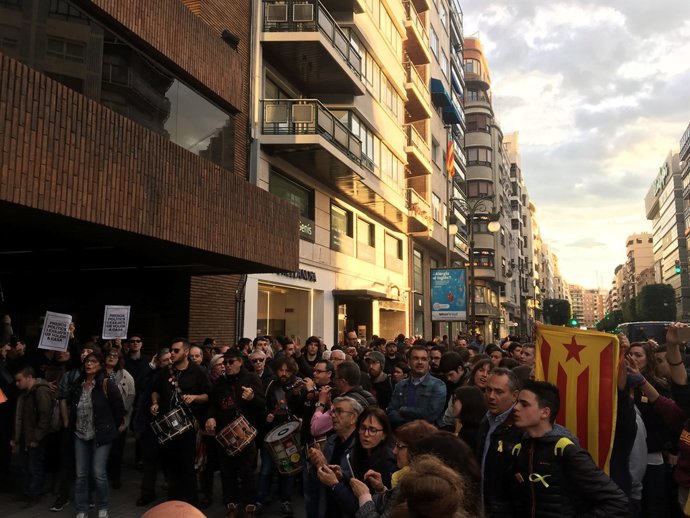 Manifestació a València per la "llibertat dels presos polítics"
