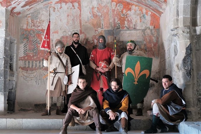 Personajes de la recreación histórica de Montañana. 