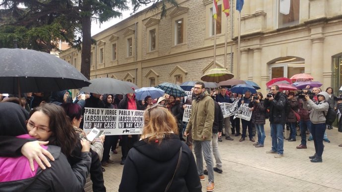 Manifestación de acompañamiento juicio 14N en Logroño