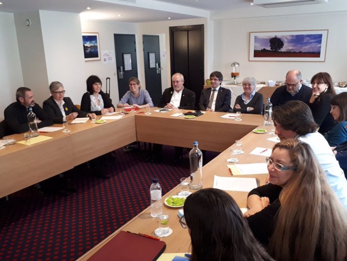Reunión en Bruselas de los diputados de JxCat