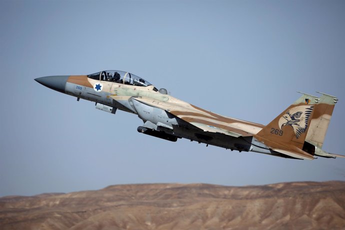 Avión de combate Ejército israelí