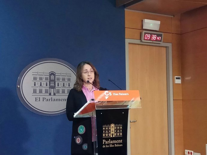 La diputada de Cs Olga Ballester. Abril 2018.