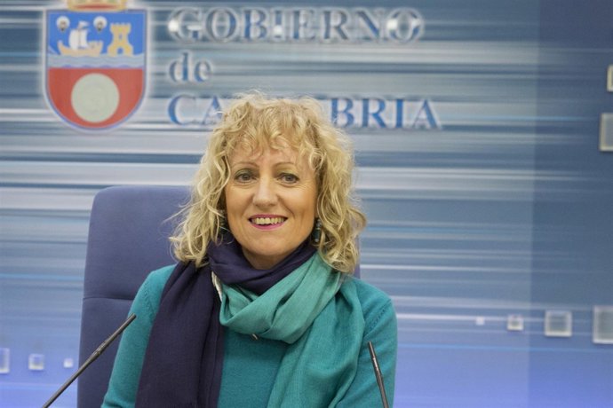 La vicepresidenta, Eva Díaz Tezanos, en rueda de prensa 