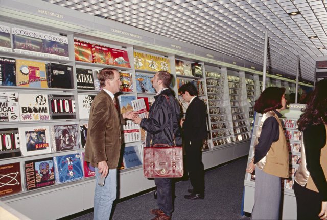 La tienda Fnac de Preciados (Madrid) el día de su inaguración en 1993