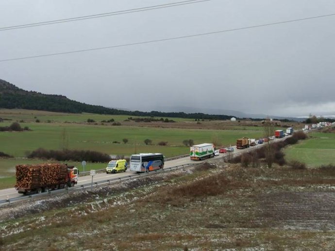 Accidente en Abejar (Soria) 09-04-2018