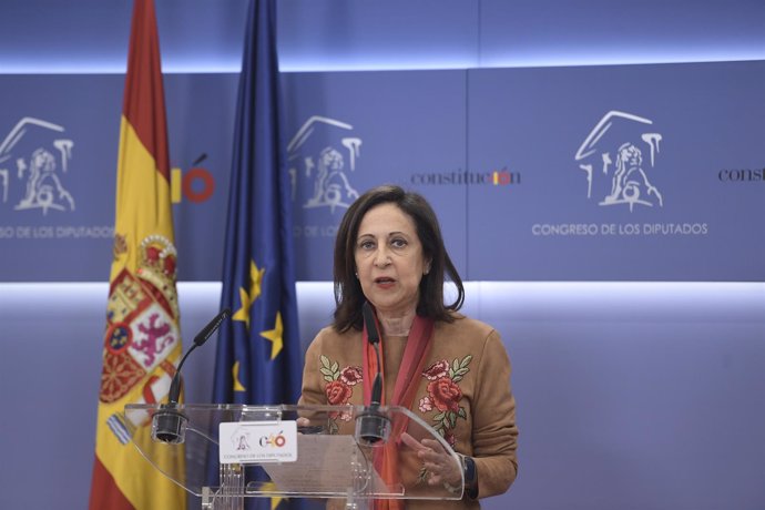Rueda de prensa de la portavoz del PSOE, Margarita Robles, en el Congreso