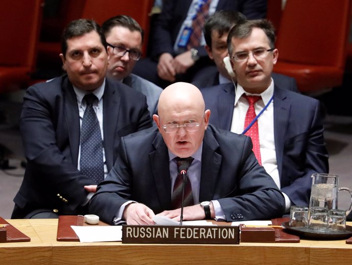 El embajador ruso ante la ONU, Vasili Nebenzia