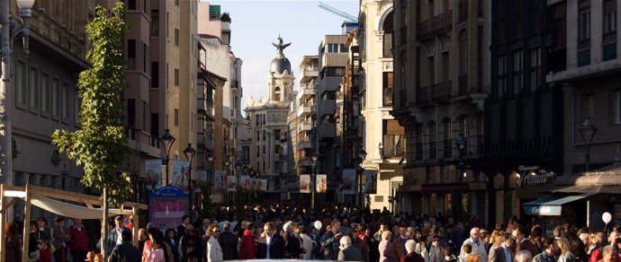 Calle Santiago de Valladolis. Céntica calle comercial