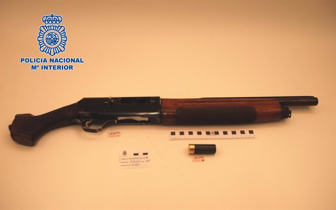 Escopeta intervenida tras utilizarse en una reyerta en Jerez