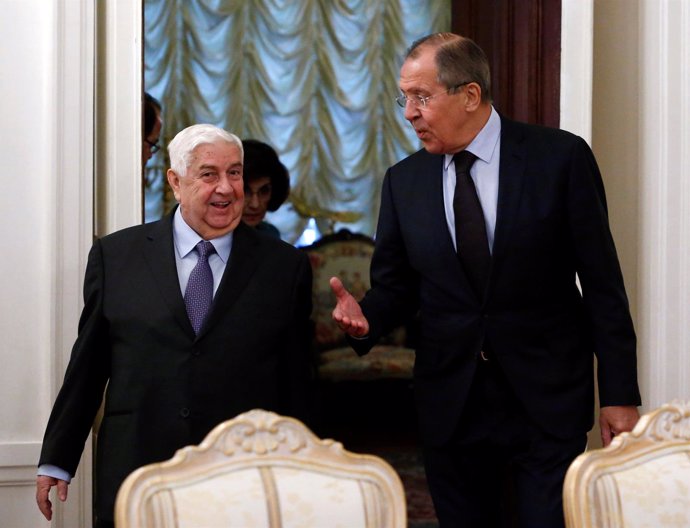 Sergei Lavrov y  Al Muallem