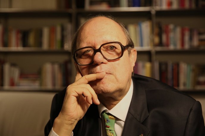ARXIU/ Pere Gimferrer en la presentació de 'No en els meus dies'