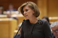 Cospedal defiende los protocolos contra el acoso en el Ejército: "Que no haya duda de que los culpables son sancionados"