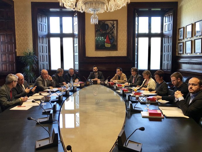 Reunió de la Mesa del Parlament