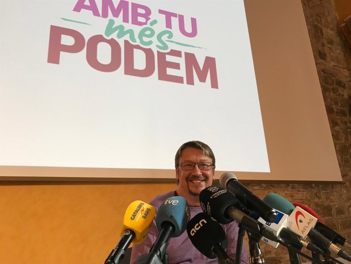 ARXIU / Xavier Domènech presenta la seva candidatura a liderar Podem