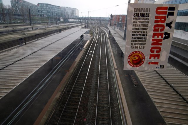 Huelga de ferrocarriles en Francia