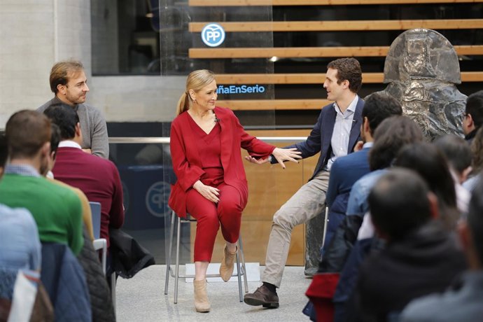 Pablo Casado y Cristina Cifuentes en un acto del PP (archivo)