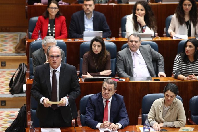 Intervención del portavoz del PSOE en la Asamblea de Madrid, Ángel Gabilondo