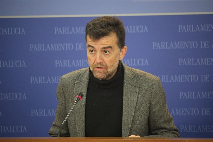 Antonio Maíllo, este miércoles, en rueda de prensa