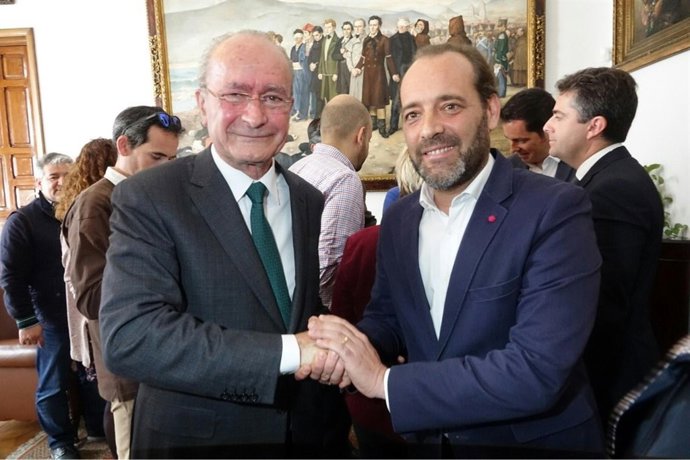 El alcalde de Málaga y el portavoz municipal de Cs 
