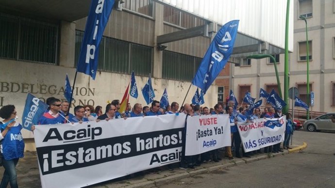 Manifestación de funcionarios de prisiones 
