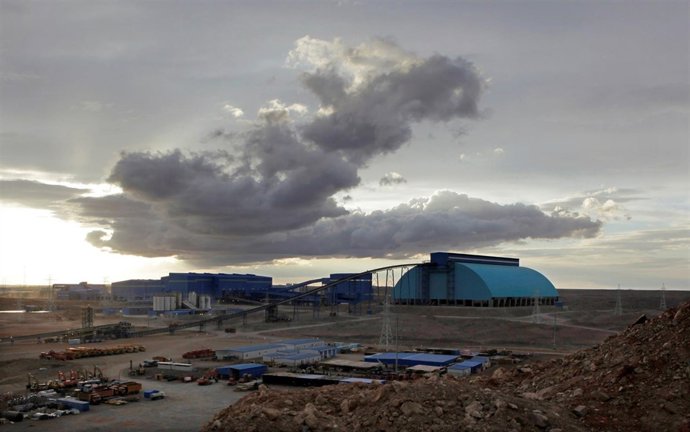 Foto de archivo de la mina Oyu Tolgoi en Mongolia. 