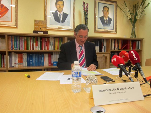 Juan Carlos de Margarida, en rueda de prensa.                         