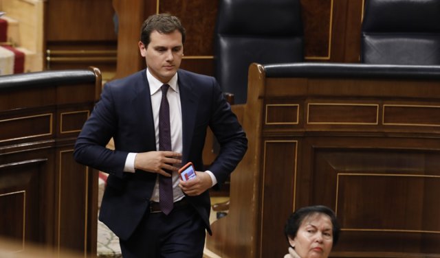 Albert Rivera en la sesión de control al Gobierno en el Congreso