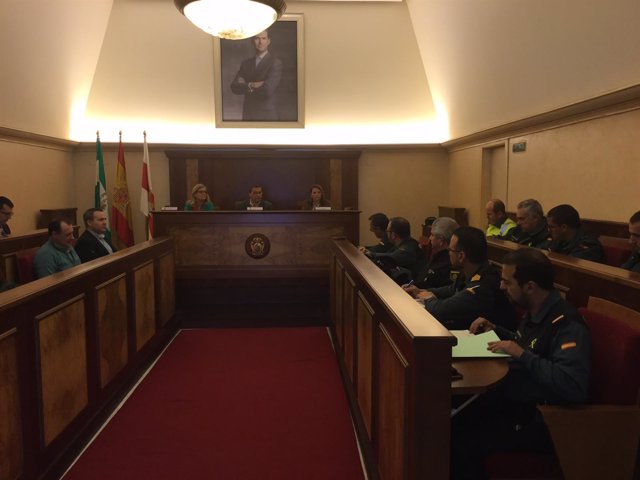 Reunión de la junta local de seguridad de Andújar