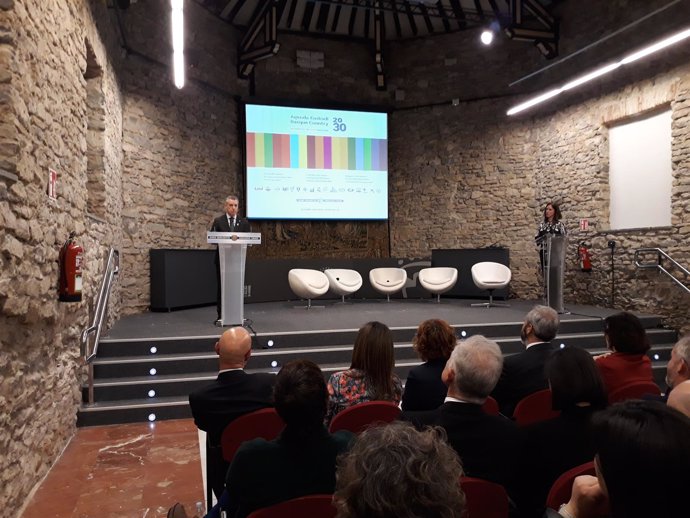 Lehendakari presenta en Vitoria la 'Agenda Euskadi Basque Country 2030'