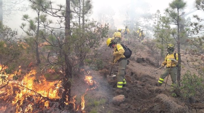 Incendio en Granadilla