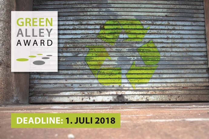 Cartel de convocatoria de los Premios Green Alley, de ERP