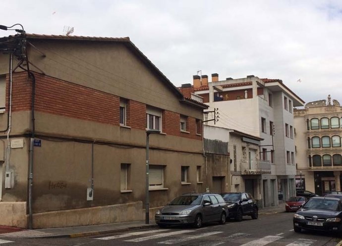 La calle Alfonso XIII de Sant Quirze del Vallès 