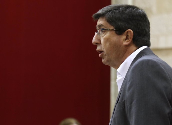 Juan Marín (Cs), este jueves en el Parlamento andaluz
