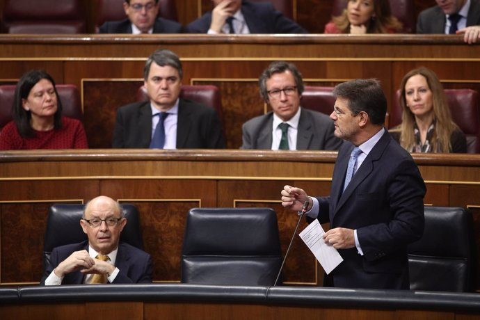 Rafael Catalá en la sesión de control al Gobierno en el Congreso