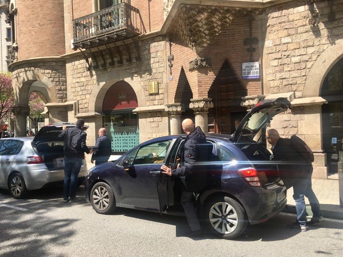 Registre de la Guàrdia Civil a la seu del Diplocat