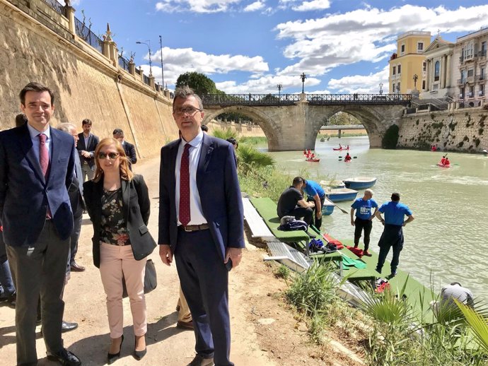 El alcalde en margen río Segura, actividades escolares