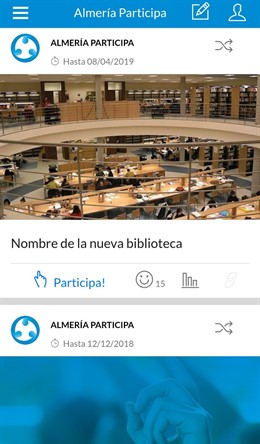 Encuesta a través de la app 'Almería Participa'