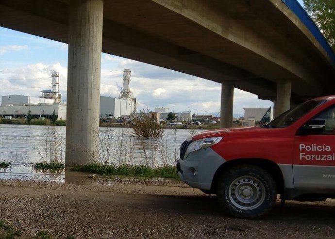 Desbordamiento del Ebro en Castejón.