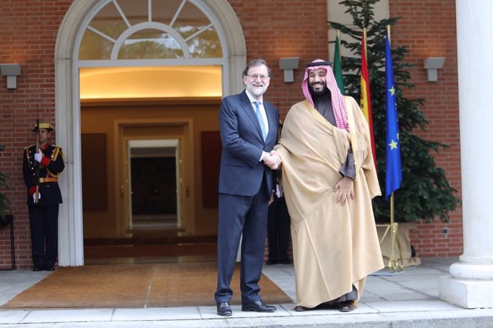 Mariano Rajoy y el príncipe heredero de Arabia Saudí