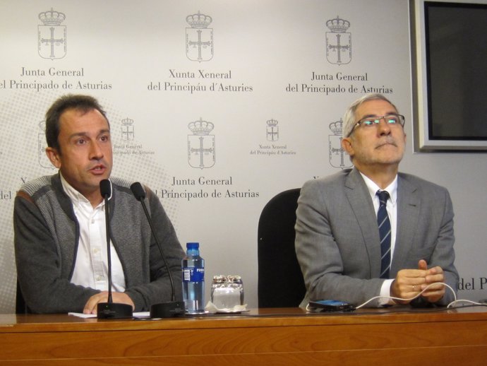 Ovidio Zapico y Gaspar Llamazares, IU Asturias