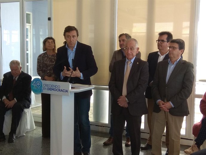 Rafael Hernando, este viernes, en Almería