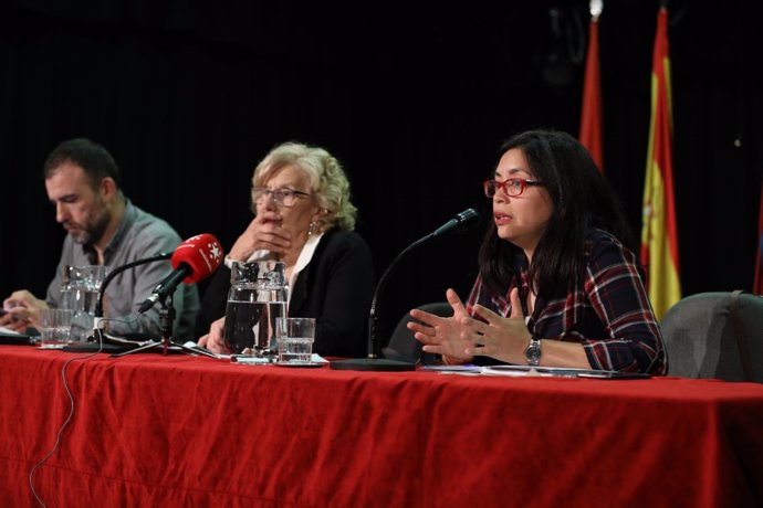 Rommy Arce, Manuela Carmena y Nacho Murgui