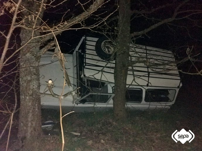 Vuelco de todoterreno en Asturias