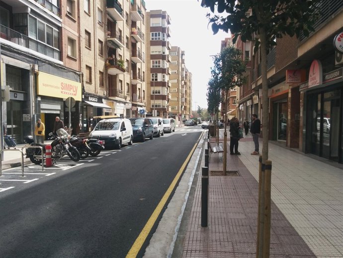Imagen de la calle Milicias remodelada