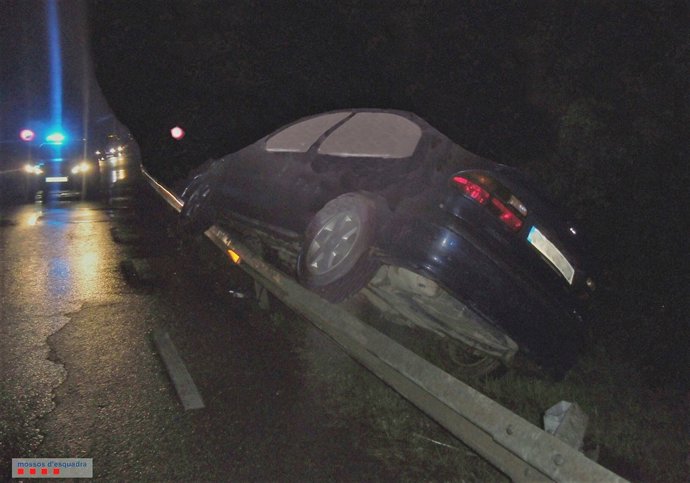 Accident d'un conductor que quadruplicava la taxa d'alcohol