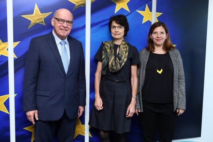 Daniël Termont, Marianne Thyssen i Laia Ortiz