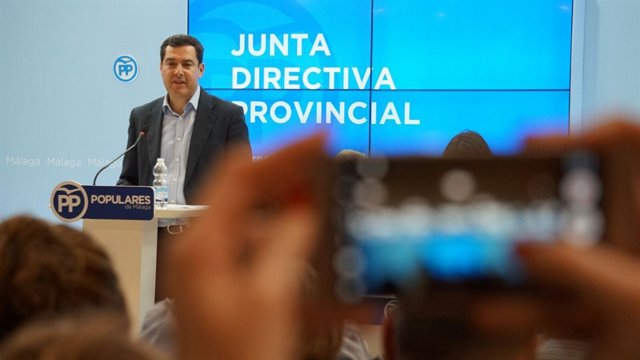 El presidente del PP-A, Juanma Moreno.