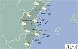 Cielos cubiertos durante toda la jornada